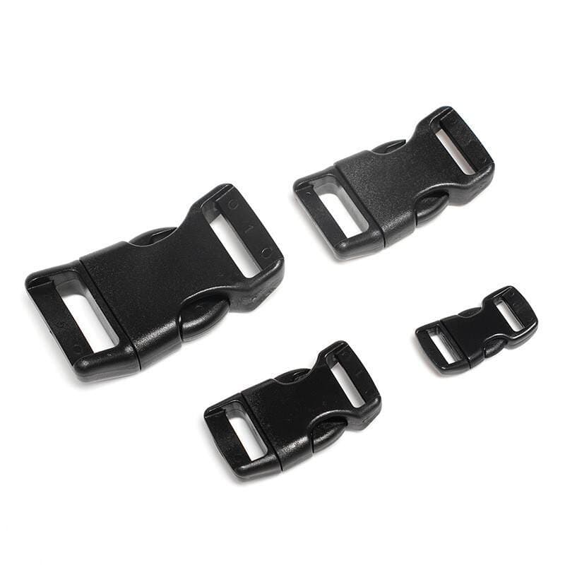Manufacturer's in-stock multi-specification non-adjustable plastic buckle 1inch pet buckle 2.5cm single-pull bent buckle 4