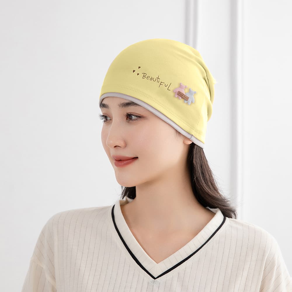 Couple Bear Mummy Hat Turmeric