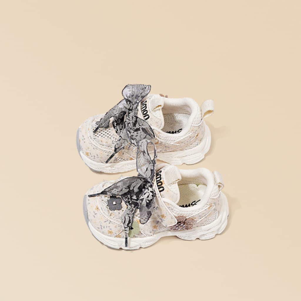 Beige hollow mesh