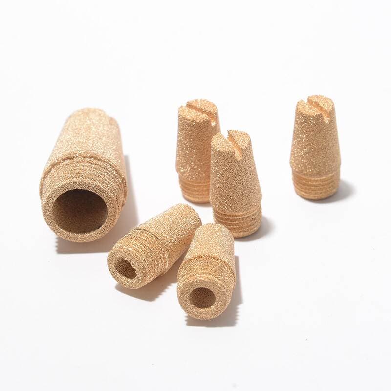 Customized Kuangxun D-Type Copper Silencer Noise Reduction High-Temperature Resistant Sintered Copper Filter Core Industrial Silencing Equipment Accessories Copper Core 3