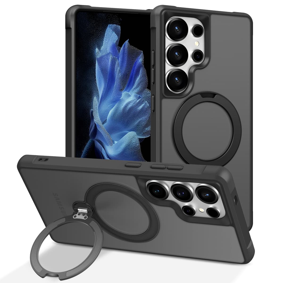 Black [360 pivot magnetic stand]