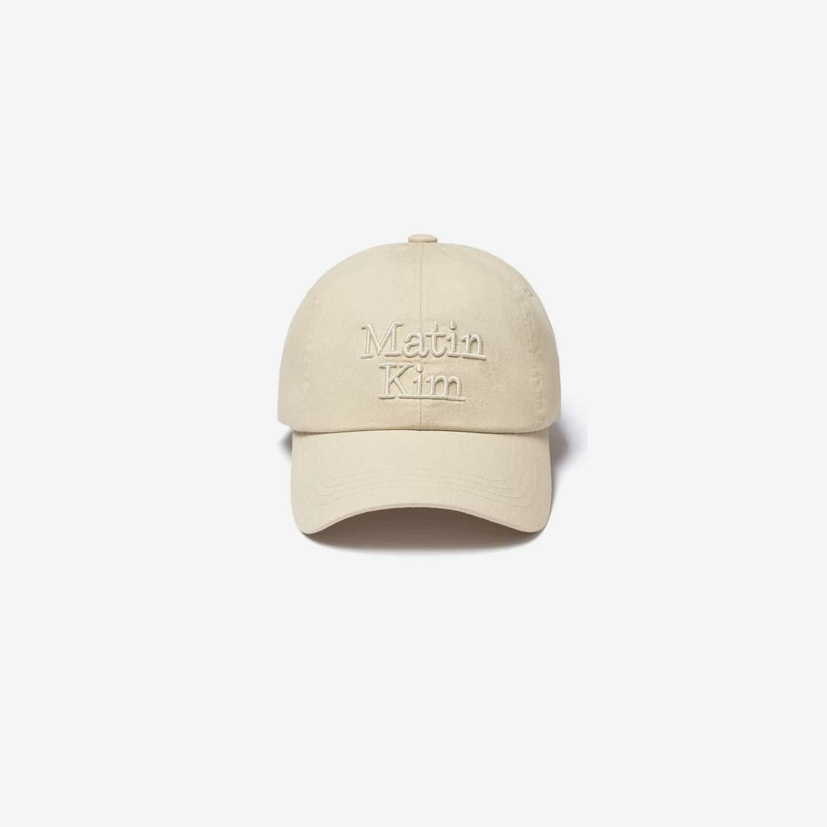 Mk small label baseball cap apricot color