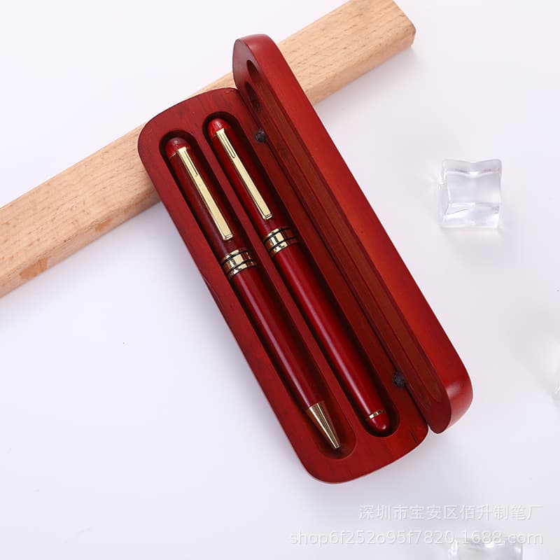 Double red sandalwood pen