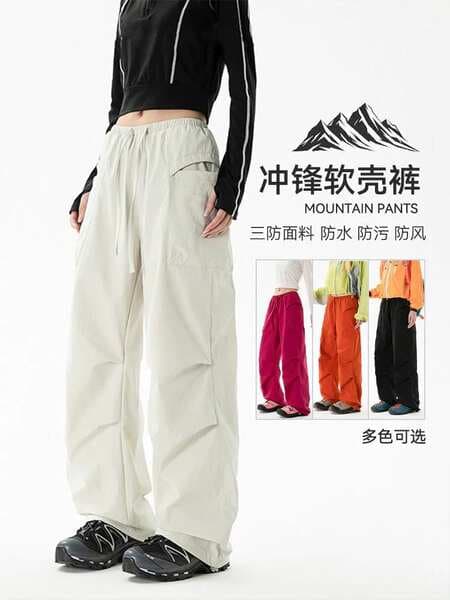 Di Monong's Same Style Summer Hiking Pants for Women, New Outdoor Casual Sports Trekking Paratrooper Quick-Dry Couple's Cargo Pants