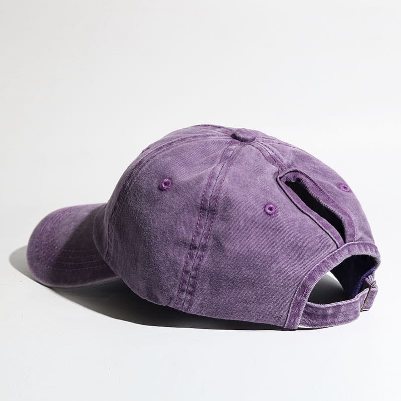Washed horsetail cap/Purple