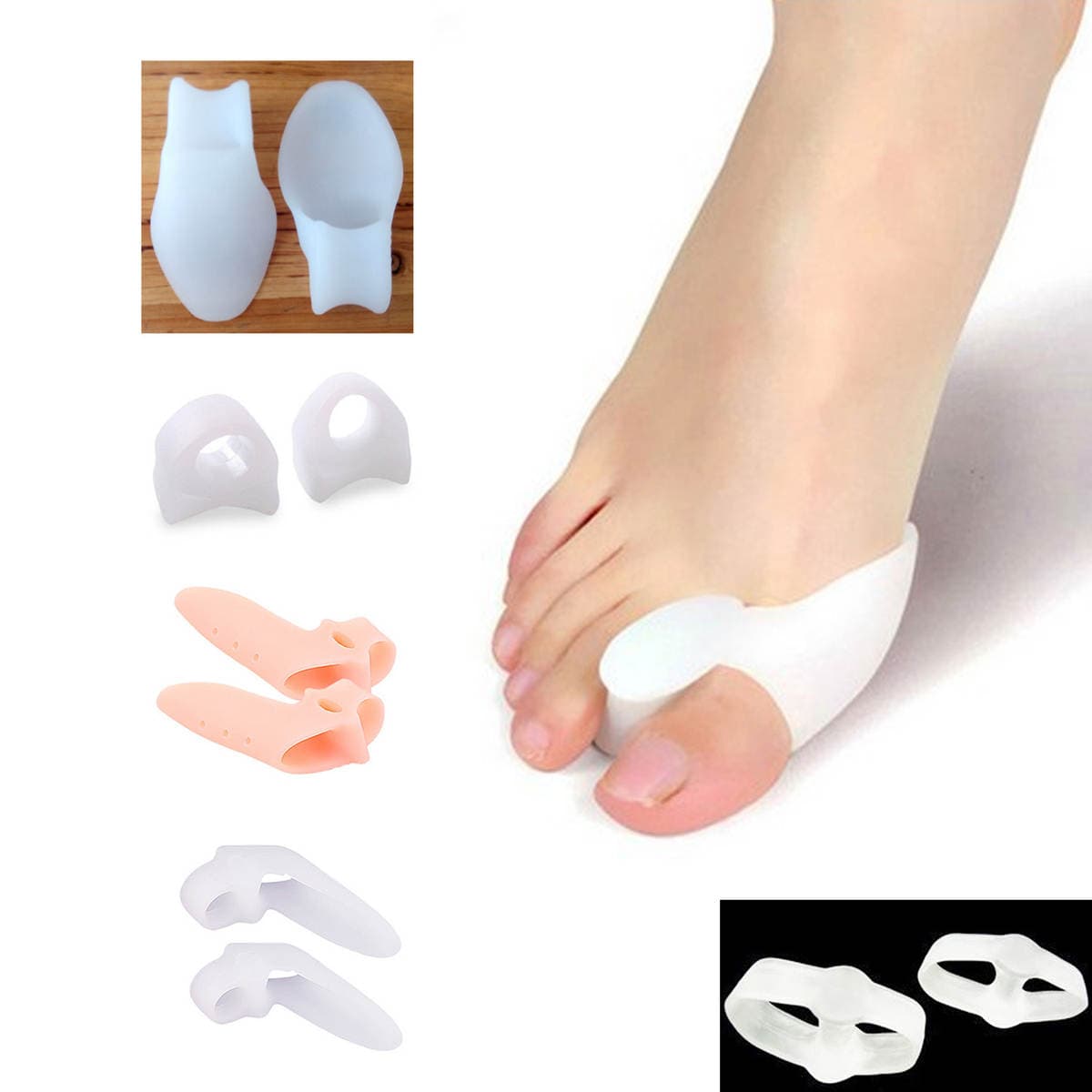Gündüz və Gecə İstifadəsi üçün Unisex Tək Dəlikli Barmaq Ayırıcı Korrektor 1