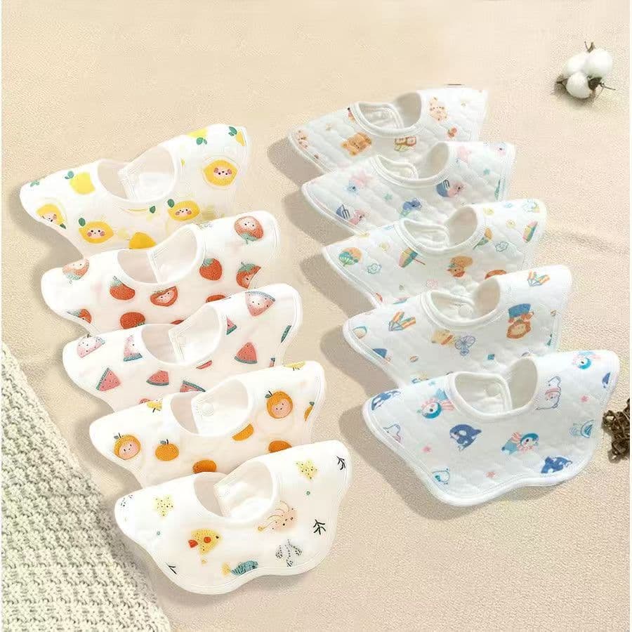 5 white cute animal designs + 5 white fruit paradise designs