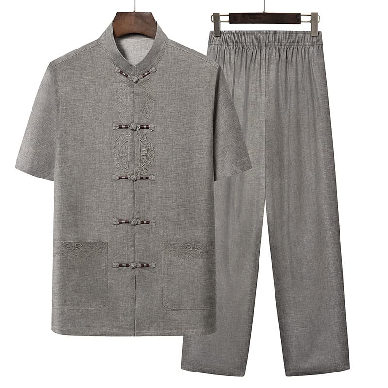 Dark gray suit