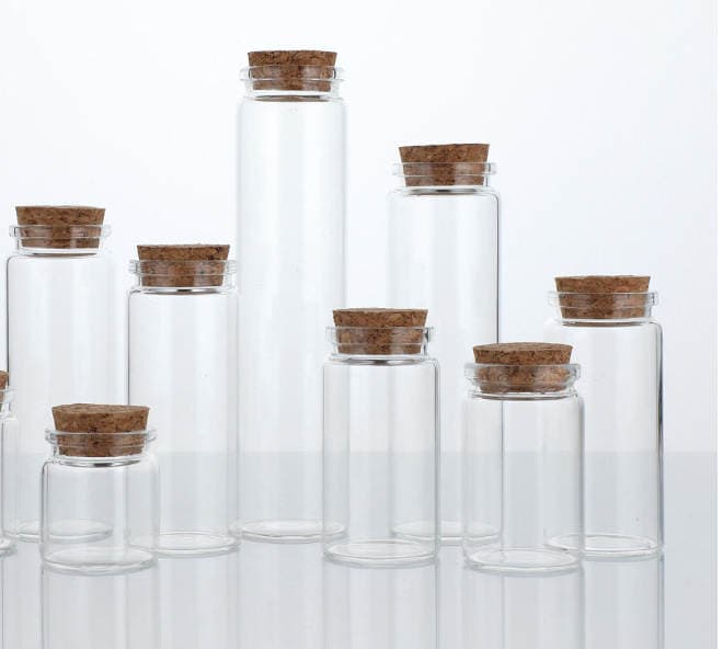 Diameter 37 borosilicate tube bottle screw glass bottle food packaging bottle transparent candy bottle capsule Chinese herbal medicine bottle 3