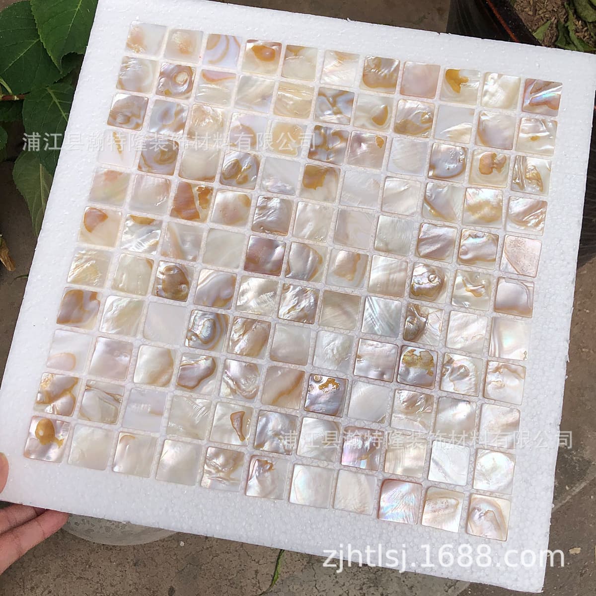25 seam patchwork oil painting