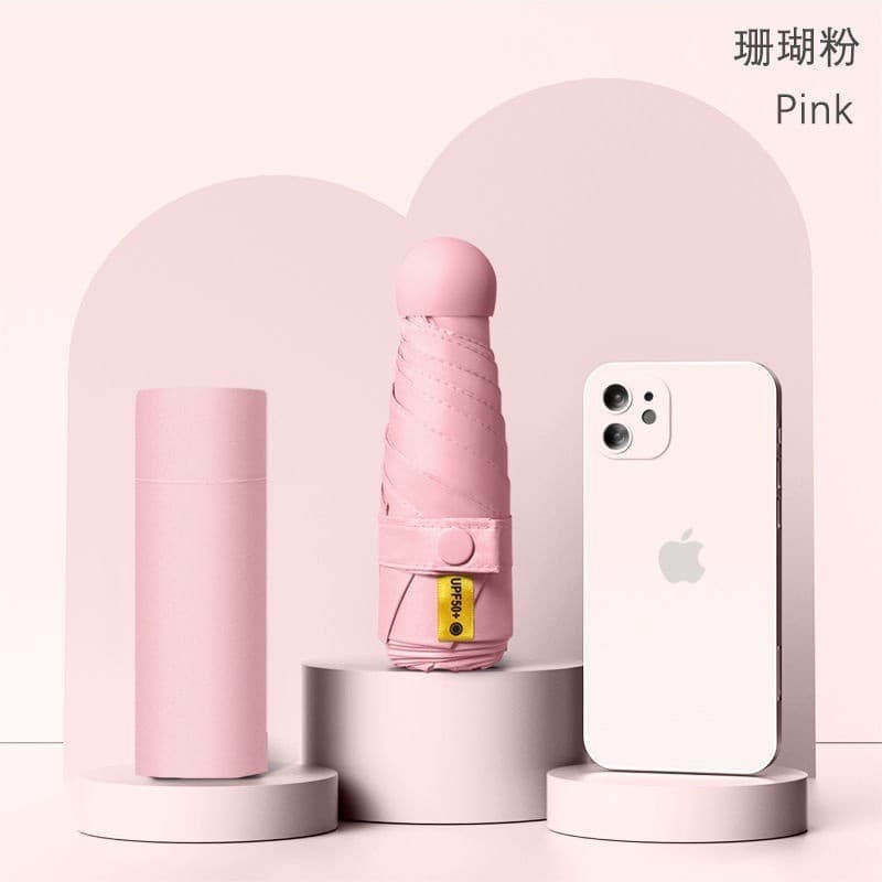 50% off umbrella (foldable 18cm )—pink