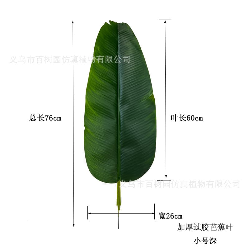 Trumpet dark (total length 76cm, leaf length 60cm, width 26cm)