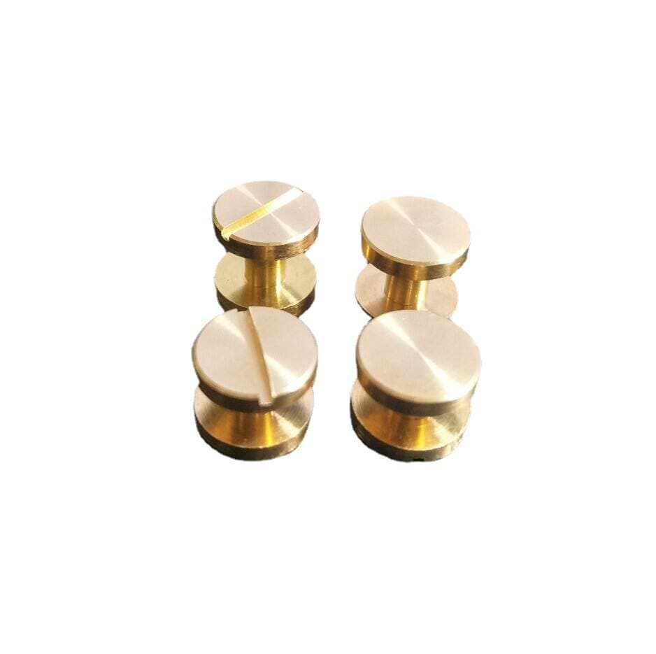 Leather keychain brass nail hardware accessories pure copper nail belt accessories pure copper rivet 5