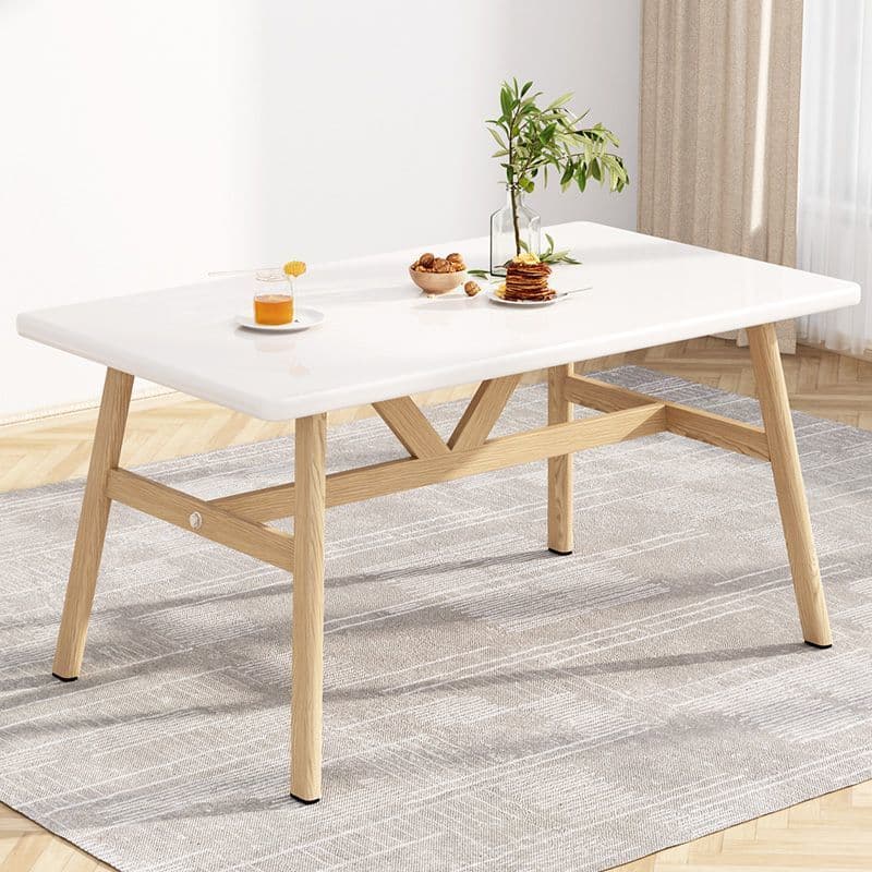 Warm white single table 120*60*75 [environmentally friendly and healthy material]