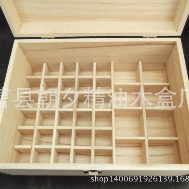 Essential oil storage box loose solid wooden 38 grid essential oil bottle packing finishing wooden box factory in stock wholesale source factory 3