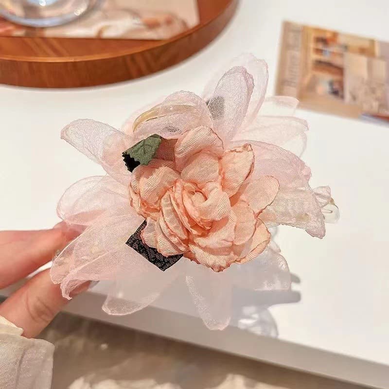5039 flower clip-grapefruit pink