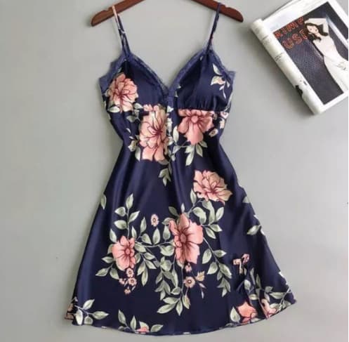 Navy blue print