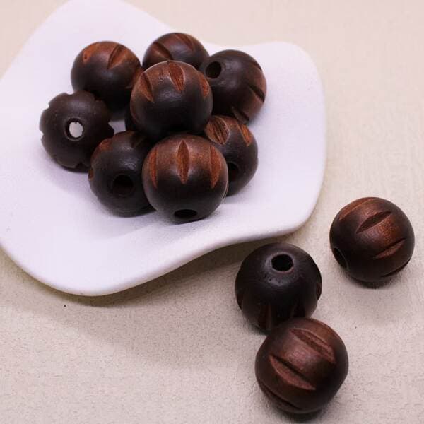 Hemu Round Beads DIY Bracelet Jewelry Accessories Material Beaded Bracelet Carved Beads with 25 PCT Watermelon Beads