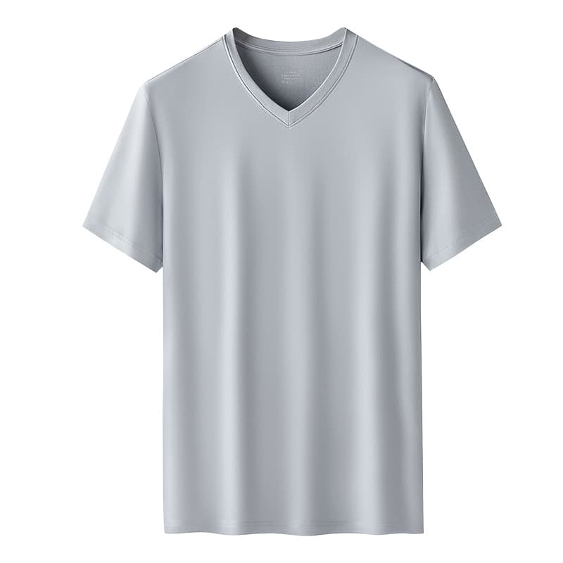 V-neck-gray blue