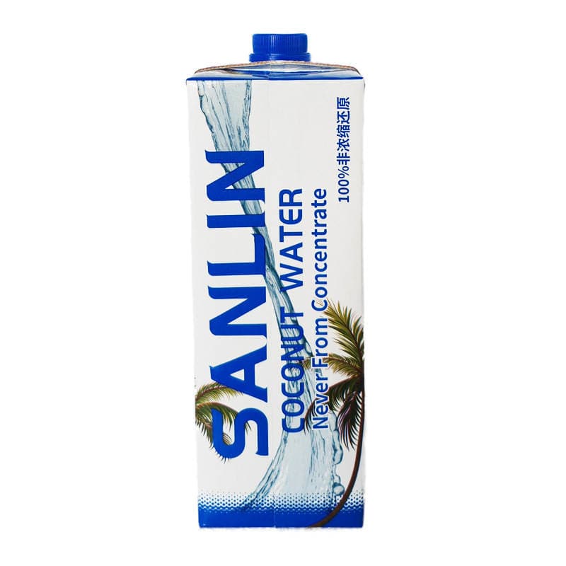 Sanlin 100% Coconut Water 1L*6 Bottles of Coconut Green Juice Imported from Thailand, Non-Concentrated Reduction 5