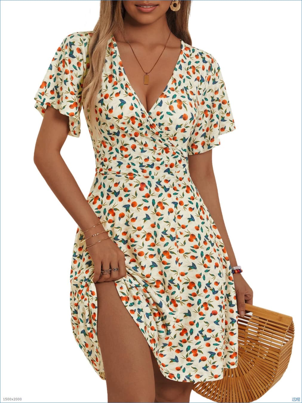 Fy076-cherry floral