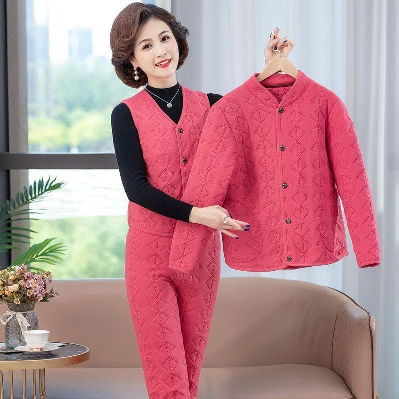 Watermelon Red [cotton-padded clothes and cotton trousers and waistcoat]]
