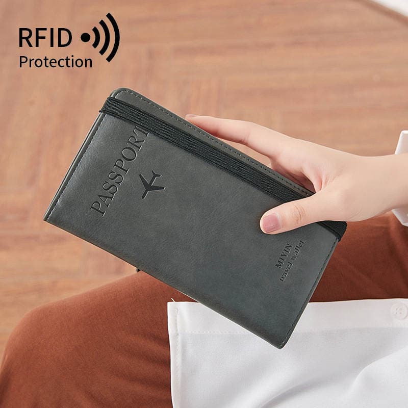 Photo Print Leather Goods New Women's Long Mobile Phone Wallet Korean-style Large Capacity Multi-function Travel Passband Bag Clutch Bag 3