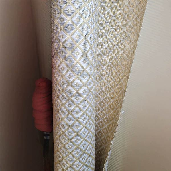 New Geometric Diamond Plaid Gold Jacquard Crisp Luggage Shoes and Clothing Fabrics Autumn and Winter Fashion Suit Jacket Fabrics