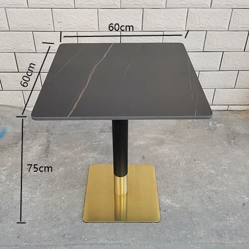 Lauren black gold 60 square meters + black gold stainless steel feet
