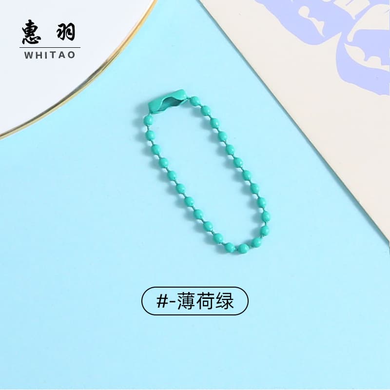 [mint green] painted bead chain