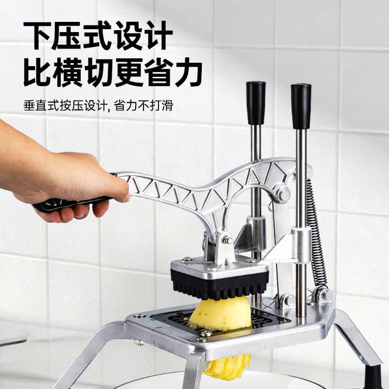 Taibao Vertical Spring-Return Strip Cutting Machine Manual French Fry Machine Aluminum Alloy Cucumber Potato Fruit and Vegetable Cutting Machine 2