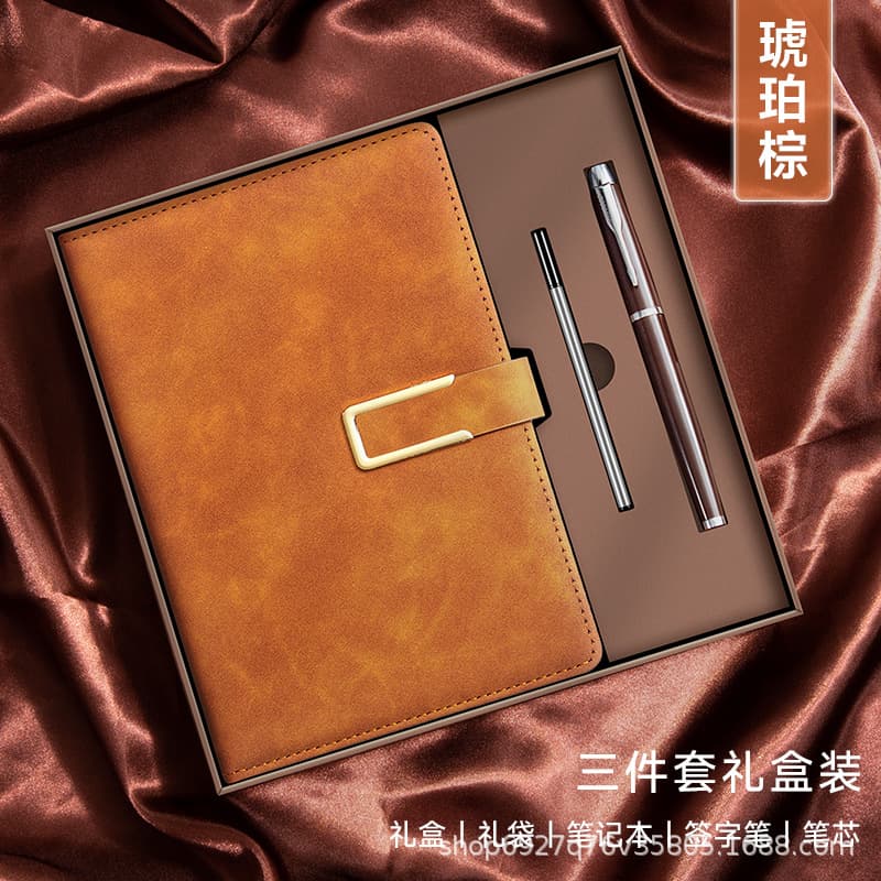 A5-u-shaped buckle gift box brown