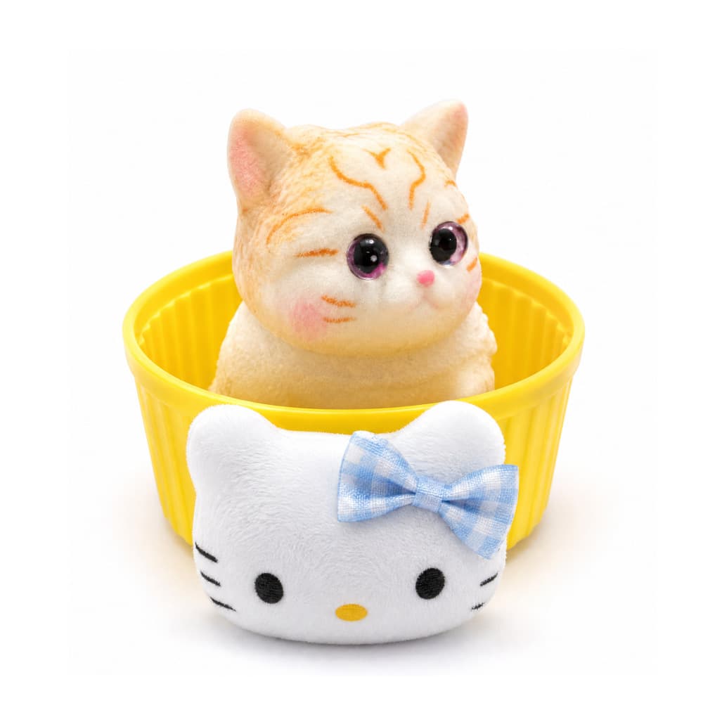 Small cat pinch orange {height 9cm}