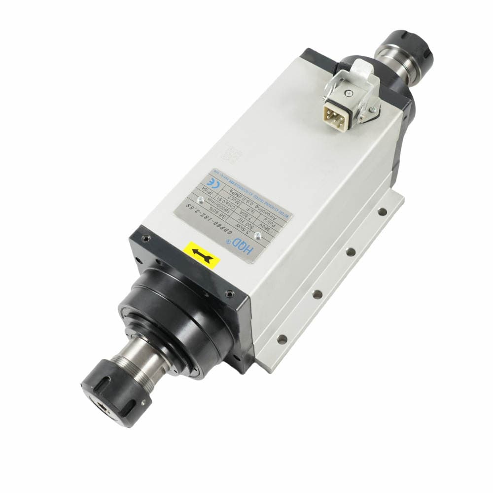 Hqd4.5Kw Air-Cooled Spindle 3.5Kw Dual-Head High-Speed Motor Er32 Hanqi Air-Cooled Woodworking Engraving Machine Head 3