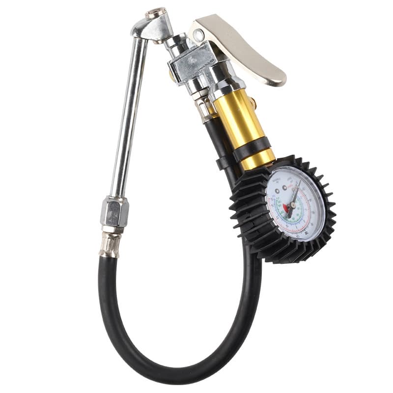 Plug-in bar tire pressure gauge