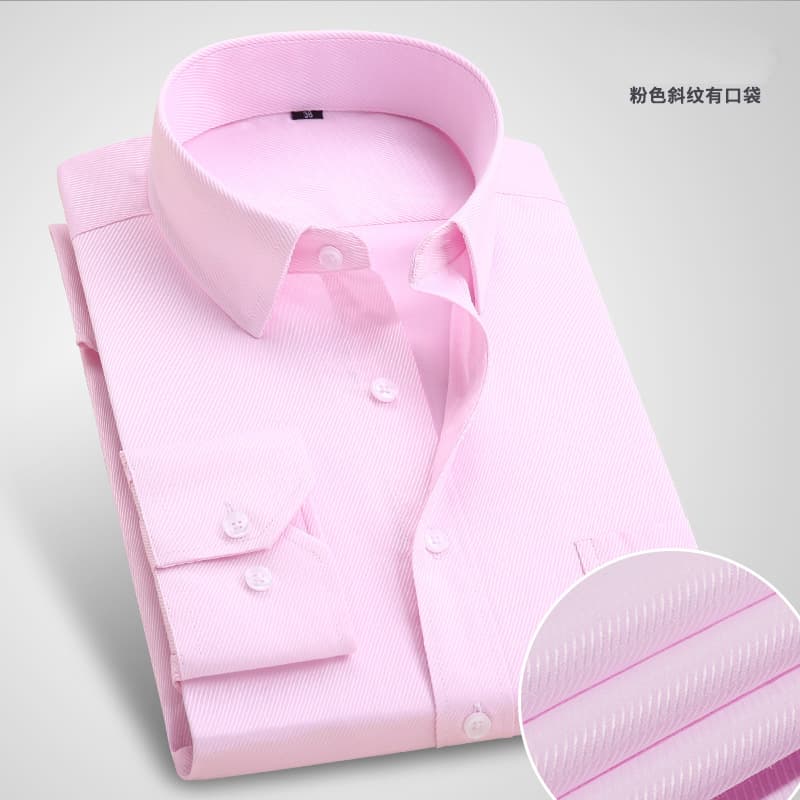 Pink Twill Long Sleeve