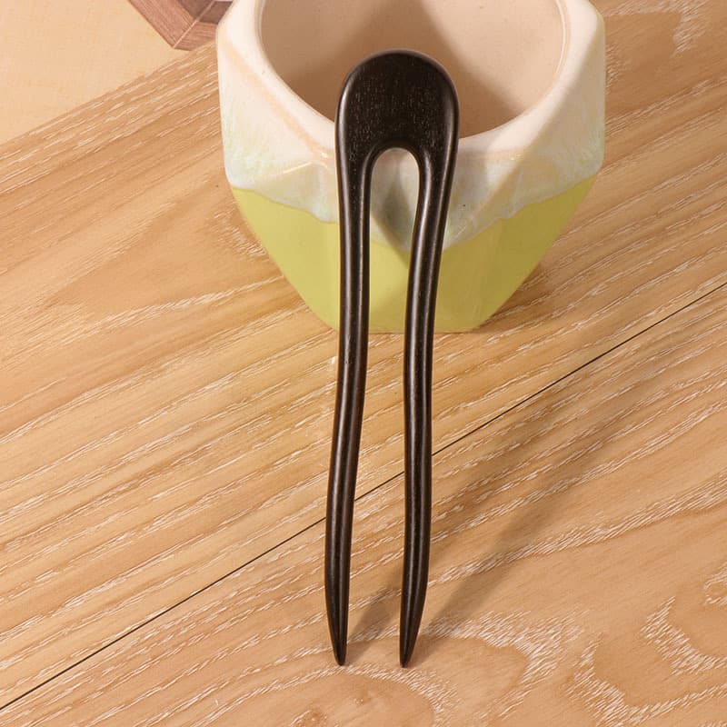 Purple sandalwood u hairpin--08 style (15cm)