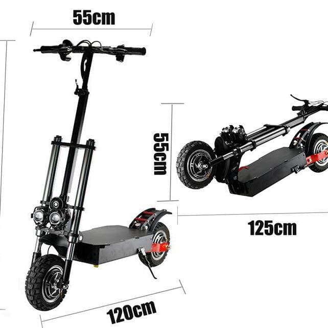 Shenzhen factory direct custom dual-drive high-power lithium battery electric scooter driving electric bicycle wholesale 3