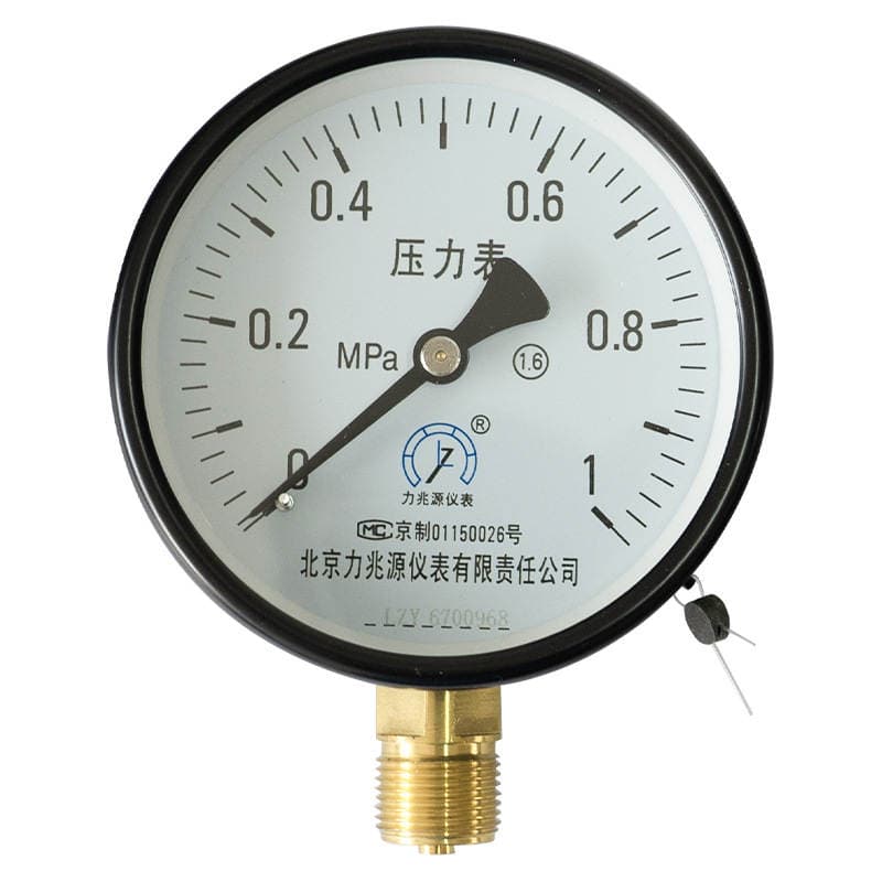 Stainless Steel Pressure Gauge Y-100 for Water Pressure, Air Pressure, Boiler, Water Pump, Chemical Pipeline, and Stainless Steel Vacuum Pressure Gauge 5