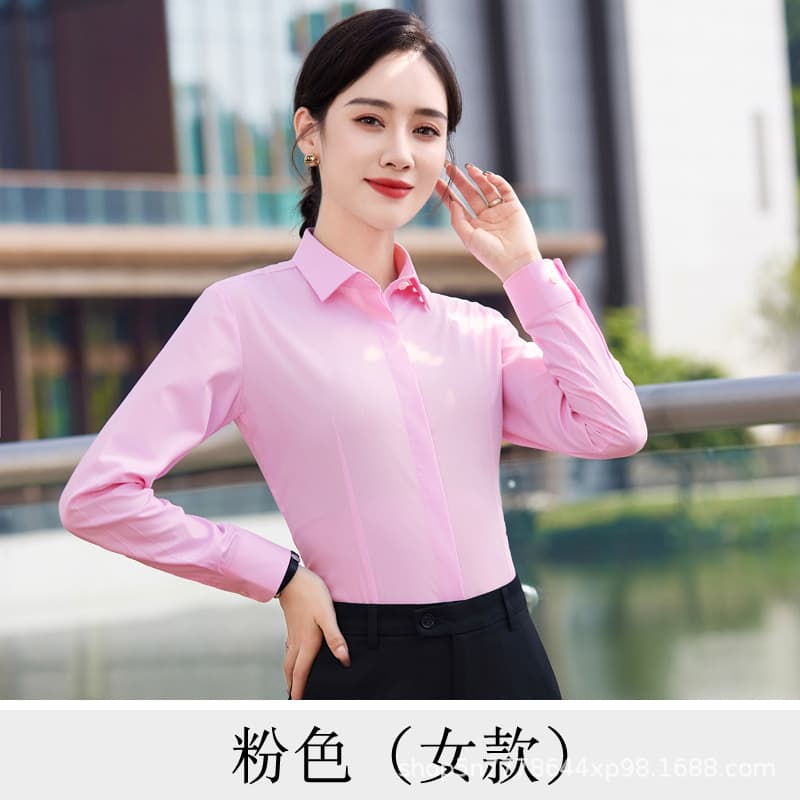 Women's long sleeve pink shirt