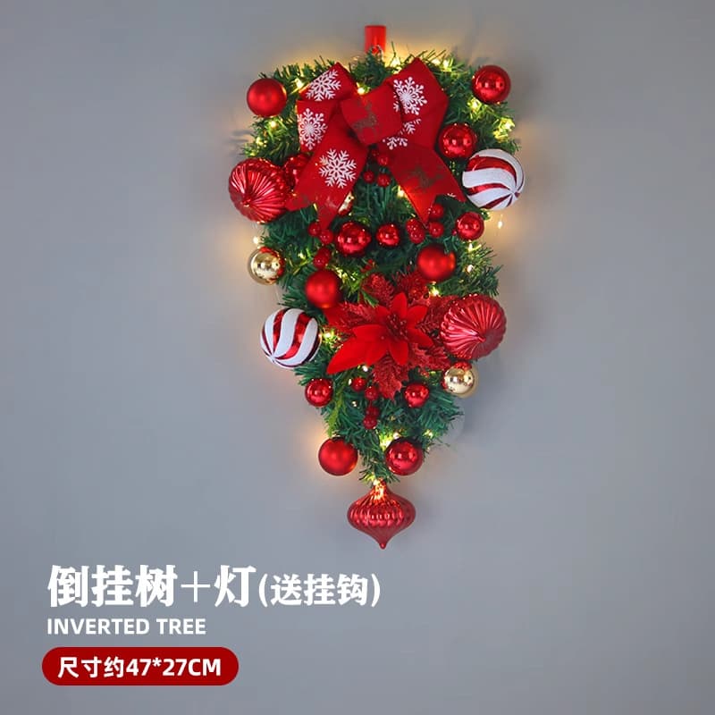 Christmas flower wall hanging [free lamp + hook]