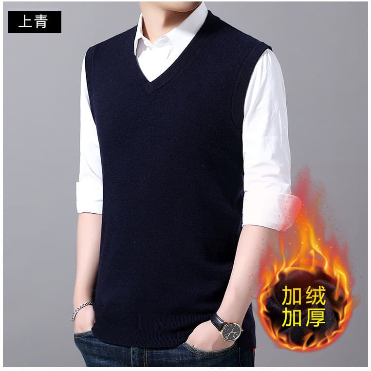 V vest plus velvet, green