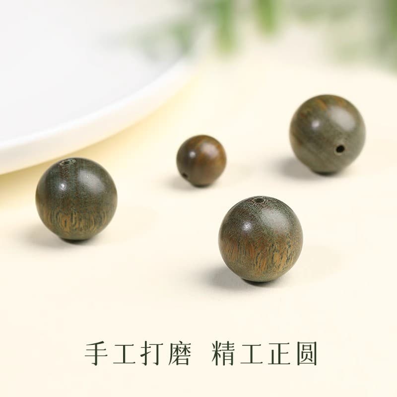 10mm [selected green sandalwood] 5 pieces