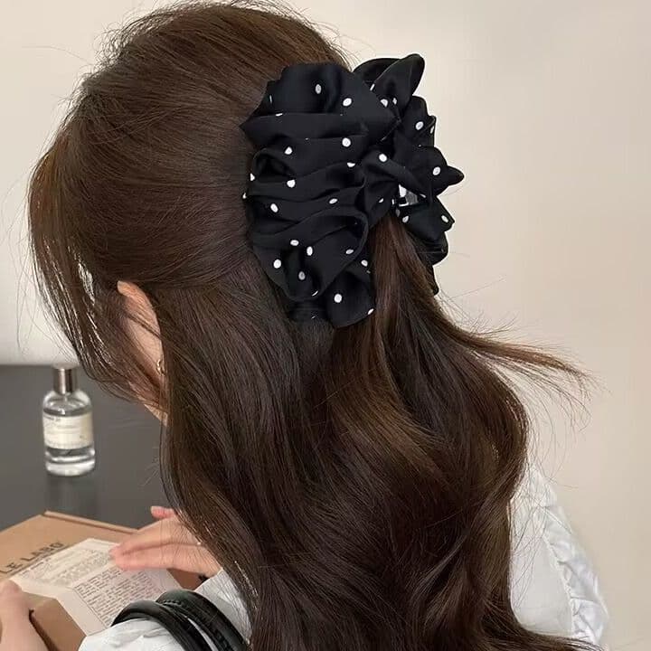 1# black polka dot - about 12cm