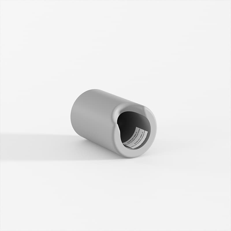 Cylindrical handle gray