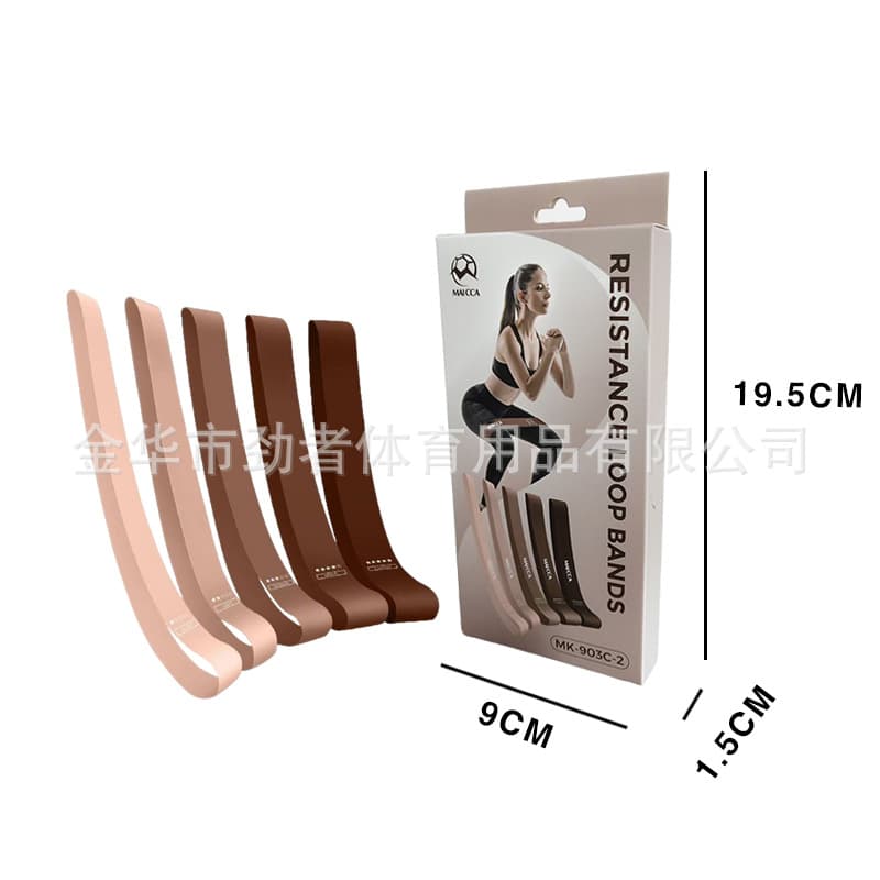 Gradient brown 5 color ribbon color box