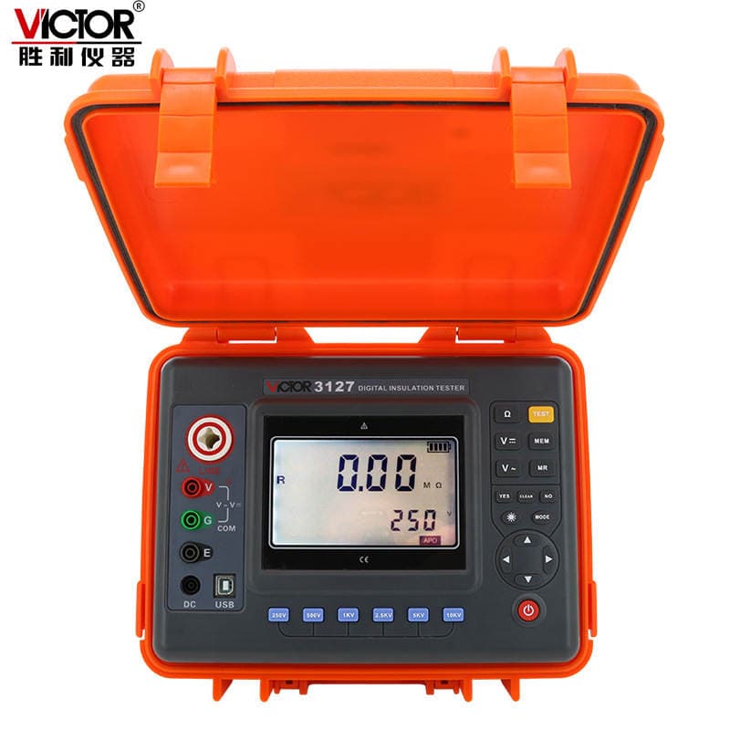 Victory VC3127 high voltage insulation resistance tester 10KV electronic digital megohmmeter 10000V shaking table 2