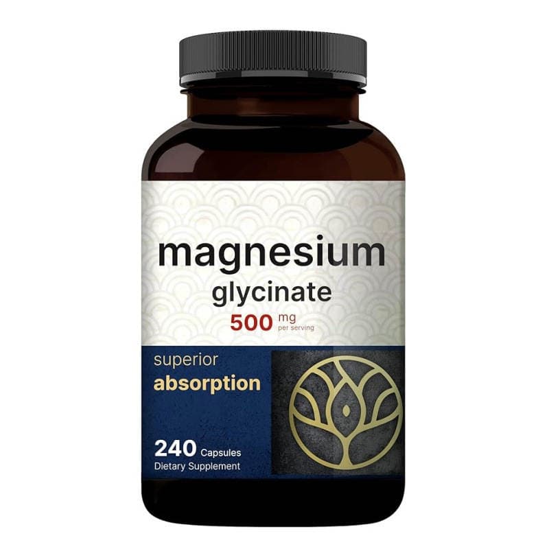 Amazon Tk Cross-Border Spot Goods Glycinate Magnesium Complex Supplement Capsules Magnesium Capsules Processing 5
