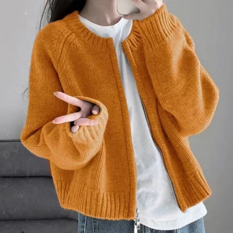Orange double zipper [yangyang family]