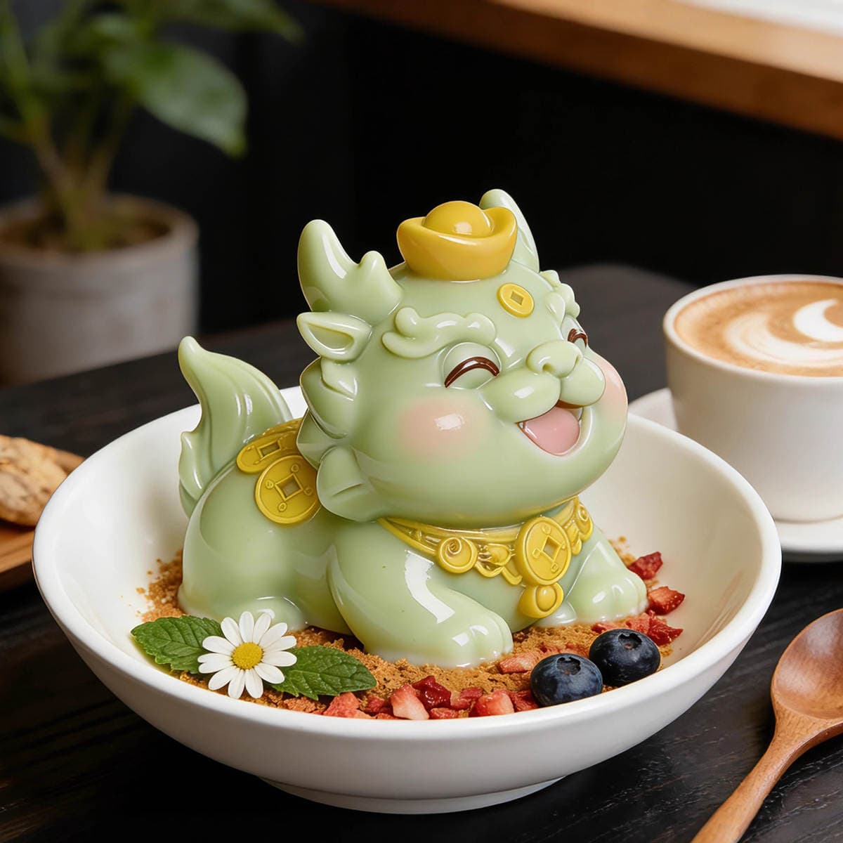 Sanxin Pixiu Chinese Style Cultural Creative Mousse Mold Cake Silicone New Year Mousse Creative DIY Cartoon Mold 2